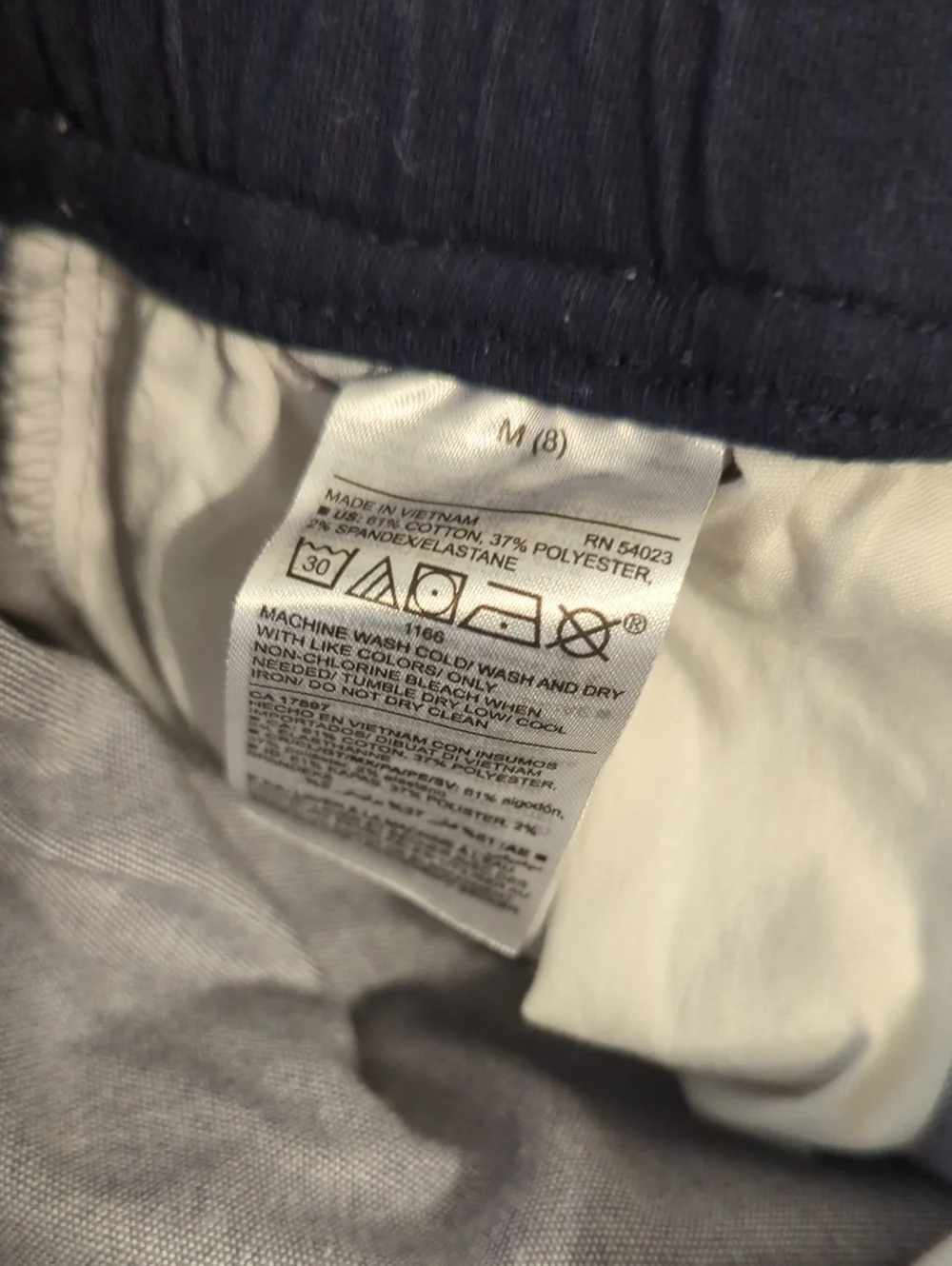 👖🤎💙Old Navy Slim Taper Drawstring Pants in Tan and Blue🤎💙👖
